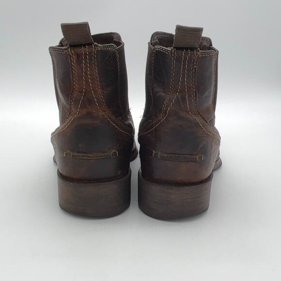 Ariat Booker Chelsea Wide Square Toe Boot Men 11EE Brown Leather Western main image 5